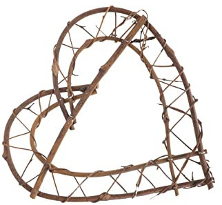 SWOOMEY Guirnalda De Doble Corazón DIY Anillos Decorativos De Corazón para Navidad Suministros para Guirnaldas para Decoración Festiva