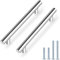Probrico 10 PCS Polished Chrome Kitchen Drawer Knobs Hole Spacing 160mm 6.3 Furniture Cabinet Door Handles Cupboard Pull Stainless Steel