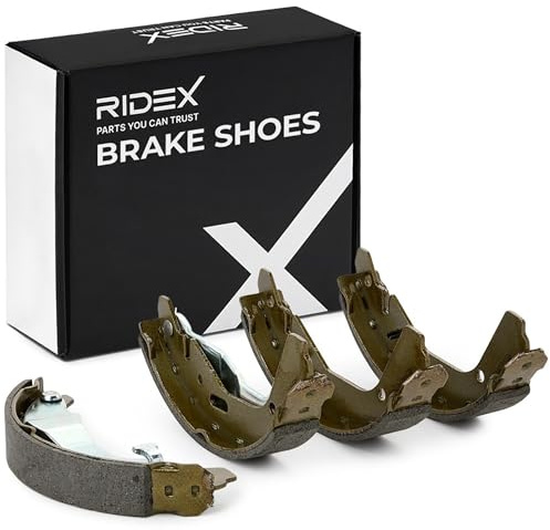 RIDEX Bremsbacken Satz für Trommelbremse Hinten mit Hebel Kompatibel mit OPEL AGILA A H00 70B0211