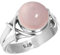 Jeweloporium 925 Sterling Silber Ringe für Damen Rosa Rosenquarz mit Stein Handgefertigt Silber Ringe Größe 61(19.4) das Erntedankfest Geschenk Mode Schmuck