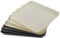 Rinboat Grande Bandejas Rectangulares Plástico Servir Comida Rápida, Crema y Gris, 6 Unidades