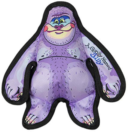 Fuzzu Robustes Hundespielzeug mit Quietschelement – Robustes Kauspielzeug, Wild Woodies – EIN Gorilly namens Billy, klein, 15,2 cm