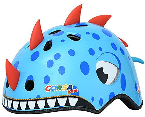 Kids Bike Helmet,Lovely Blue Dinosaur Kids Helmet Have CPSC Certified Ages 2-5 Years Old Boys Girls Sports Helmet for Balance car, trikes, Scooters, Bike and Other Outdoor Sports