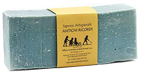Sapone Nudo al Taglio Artigianale e 100% Naturale - Dermatologicamente Testato per Viso, Mani, Corpo e Capelli - per l'Igiene di Tutto il Corpo - Talco