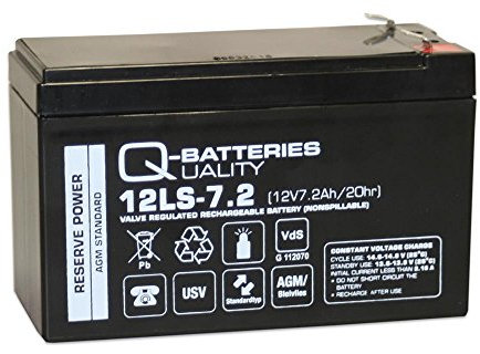 USV Batterie kompatibel mitPanasonic LC-R127R2PG 12V 7,2Ah AGM Akku mit VDs