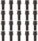 Ellis Excellence Set of 20 Alloy Wheel Bolts M14 x 1.5, 27mm Thread, Radius Seat, 17mm Hex (Black)