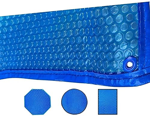 FYZS Blue Rechteck Schwimmbäder abdecken Sonnenhülle mit Kante | 500 μm | Wärmebehälterdecke für Erdung und oberirdische rechteckige Schwimmbäder (Size : 2mx4m/6.5ftx13ft)