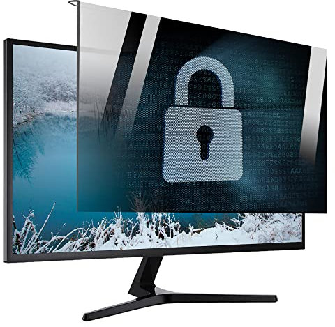 CUNIO Computer-Datenschutzfilter Anti-Blaulicht- und Blendschutzfolie Bildschirm-Staubschutzplatte zum Aufhängen mit Rahmen für Hp/Dell/Asus/Acer/Sony/Samsung/Lenovo / 24in 540x340mm