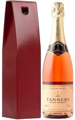 Tanners Extra Reserve Rose Brut Champagne 75cl, in a Red Gift Box