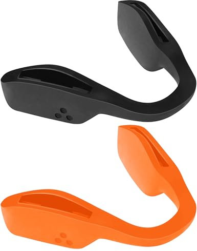 BlazerBuck Ersatz-Nasenteil-Pads für Oakley Metalink OX8153 Brille – Standard-Passform | niedrige Brücke, Schwarz + Orange, Medium