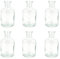 Creativery Vasen Glas 10cm x 6 Stück Blumenvase 125ml Dekoflaschen Set Glasvase Kerzenhalter klar