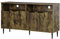HOMCOM Sideboard Küchenschrank mit 2 Fächern und 2 Schränken Küchenmöbel Aufbewahrungsschrank im Industrie-Design Spanplatte Rustikales Braun+Schwarz 147 x 40 x 83 cm