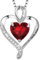 LAVUMO Herz Kette Damen Silber 925 I love you Halskette Damen Personalisierter schmuck Geschenke für Frauen Frau MaMa Freundin an Geburtstags Valentinstag Muttertag Mit Rose Geschenkbox