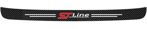 EAGLEG Kohlefaser Heckstoßstangen Schutzstreifen, Kofferraum Türschwelle Kante Kratzfester Aufkleber für Fo-rd Fiesta Focus Mondeo ST-line, ST line
