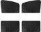 Lot de 4 Pare-Soleil de Voiture MagnéTique Protection UV Pare-Soleil FenêTre LatéRale Maille BéBé Adulte Voiture Pare-Soleil LatéRal ArrièRe Protection de la Vie PrivéE Personnelle