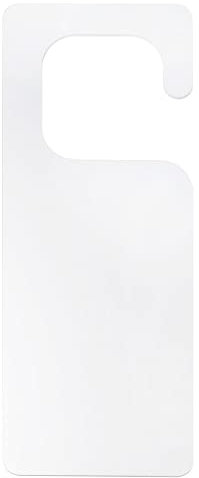 sourcing map Door Hanger Sign, 9.84 Acrylic Sign Door Knob Hangers DIY Blank Door Tag for Crafts Home Office, Clear