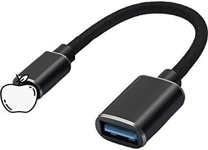 JIEYUCHU Adaptateur USB pour i Phone, Adaptateur Lightn-ing USB 3.0 OTG, Compatible avec i Phone, Pad, Caméra, Lecteur de Carte, Clé USB, Souris, Clavier, Concentrateurs, etc.