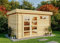 Alpholz Abri de jardin Leandro-28 - En bois - Épaisseur de paroi : 28 mm - Avec matériel de montage