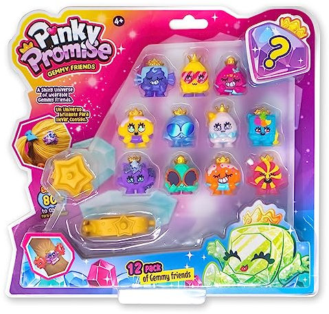 BANDAI TH00004 Royals Lot de 12 Pierres précieuses à Collectionner, 1 Bracelet et 1 Pince à Cheveux pour Filles