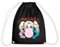 Spreadshirt Harley Quinn Mad Love Bubblegum Turnbeutel, One size, Schwarz