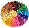 Feleph 1000PCS Multicolored Round Plates 1X1 Building Blocks MOC Pieces Dots Bulk Studs Accessories Compatible with Major Brand