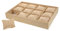 Cabilock Vassoio Portaoggetti Con 12 Scomparti Cuscino Per Orologi Espositore Per Bracciali Supporto Decorativo Per Orologi Scatola Portaoggetti Con Fodera Morbida Beige