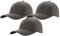 MFAZ Morefaz Ltd Set 3X Herren Baseballkappe Cap Verstellbarer Riemen Baseball Mütze (DE/NL/SE/PL, Alphanumerisch, M, XL, Graphit)
