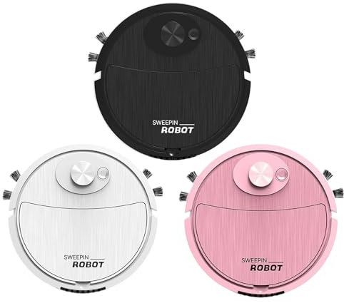Robot Vacuum Cleaner Intelligent Sweeping Robot Automatic Vacuum Robot Ultra Slim Quiet Cleans Hard Floors To Medium Pile Carpets Integral Memory Multiple Cleaning Modes Home Cleaning Helper (Pink)
