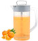 QINGLANG Mixing Pitcher for Drinks 2000ml Plastic Water Pitcher with Lid Wide Mouth Juice Mixing Container with Plastic Blades and Mixer Plunger Sealing Beverage Mixing Water Pitcher for Juice, Milk