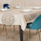Tischdecke Outdoor Abwaschbar 80x80 Beige Gartentischdecke Tischdecken Wetterfest Wachstuchtischdecke Table Cloth Made in Italy für Den Außenbereich Tischtuch