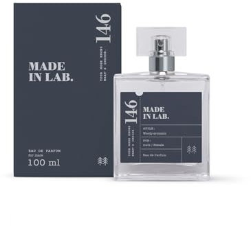 MADE IN LAB Nr.146 Parfum Herren, Intensives Eau de Parfüm für Männer, frischer, täglich, langanhaltender Duft | Duftnoten: Holzig, Aromatic | 100 ml