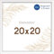 Wackadoo Bilderrahmen quadratisch 20x20 weiß Fotowand Fotorahmen mit Glasscheibe Italienisches Holz Picture frame