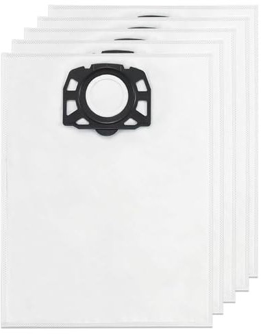 BORISCA 6 Piezas Bolsas Aspiradora Compatible with Karcher Bolsas de Filtro Compatible with Kärcher WD5 WD6 MV4 MV5 MV6 WD5P WD6P 2.863-006.0 Bolsas Filtro Lavables y Reutilizables para Aspiradora