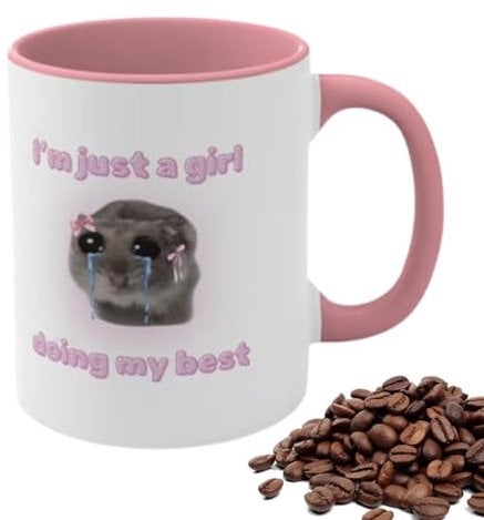 Trauriger Hamster Kaffeetassen Und Becher | 350 MlKeramik Lustige Hamster Tasse | Trauriger Hamster-Bowtie-Keramiktasse - Humor Geschenk Kaffeebecher Witz Becher