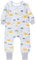 TupTam Baby Schlafsack mit Füßen und Ärmeln – Ganzjahres Schlafsack Baby 2.5 TOG, OEKO-TEX zertifiziert, Farbe: Gelber Fuchs im Winter, Größe: 68-74