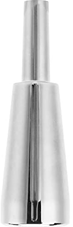 BONKZEBU Embout de Trompette, Embouchure de Trompette Lustre Longue Durée en Laiton, Trompette en Sib Plaqué Argent Simple et Pratique, pour la Plupart des Haut-parleurs Standard (argent)