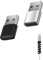 Adaptateur USB-A vers USB-C (2 pièce) + Protection pour Cable, USB-C Femelle vers USB-A mâle, Adaptateur comptatible avec iphone 15, Samsung, Huawei, pc Portable, Chargeur et câbles