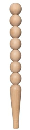 goji home decor Tischbein aus Buchenholz, unlackiert, DIY-Möbel, gedrehtes Holzbein, 75 cm