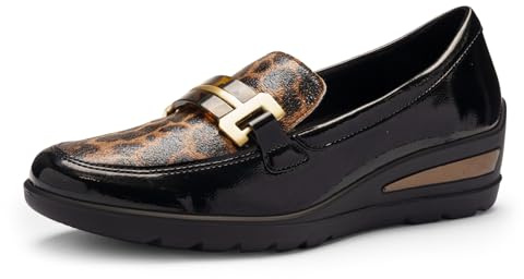 ara Damen Zürich 2.0 Slipper, Schwarz Nuts, 38.5 EU Weit