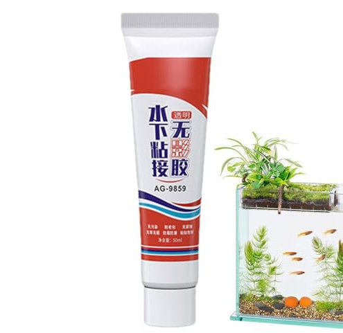 Colle pour verre transparente et imperméable - Mastic isolant puissant, mastic silicone imperméable durable | Colle pour verre de fuite, pour réservoir à poissons et aquarium, liaison et réparation