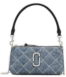 MARC JACOBS The Quilted Denim Snapshot Convertible Shoulder Bag