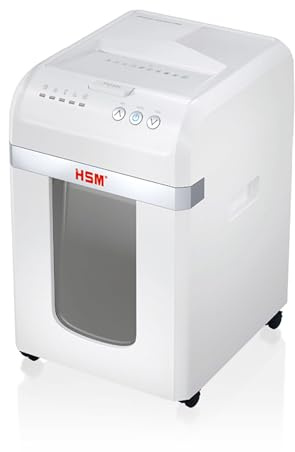 HSM shredstar Autofeed X300 Aktenvernichter I Partikelschnitt 4x12 mm | Sicherheitsstufe P-4 I Stapel Schredder für Papier, Kreditkarten, Heft-/Büroklammern I 30l Behälter I 300 Blatt I 2 J. Gar.