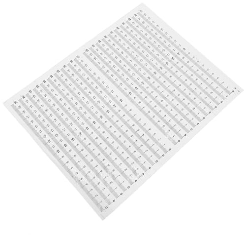 GARIOUANS 20 Stück Teiliges Selbstklebendes Maßband Transparentem Lesbarem Schwarzem Druck Flexibles Wasserfestes Klebe maßband für Präzises Messen und Einfache Anbringung Verschiedenen