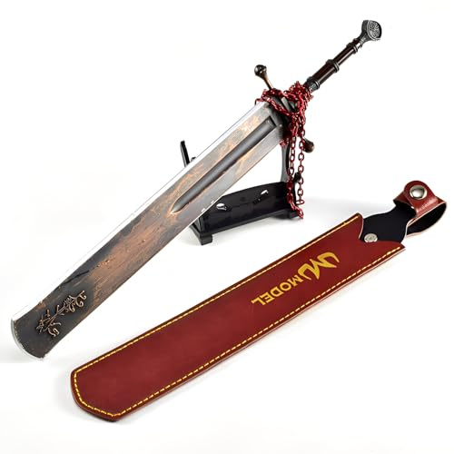 haobook Marais Executioner's Sword Elden Ring's Replik - 11,8 Zoll Vollmetall Sammlerstück Cosplay Requisite Displayständer Geschenk für Gamer Soulslike Dekor Geschenk