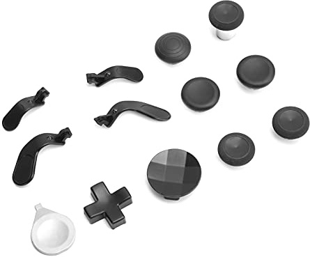 ANGGREK Gamepad -Metall -Joysticks für eine Serie 2, Präzisionstechnologie mit Einstellbarer Höhe, Glattes Komfortables Gameplay, Langlebigem Metall und Silikon (BLACK)