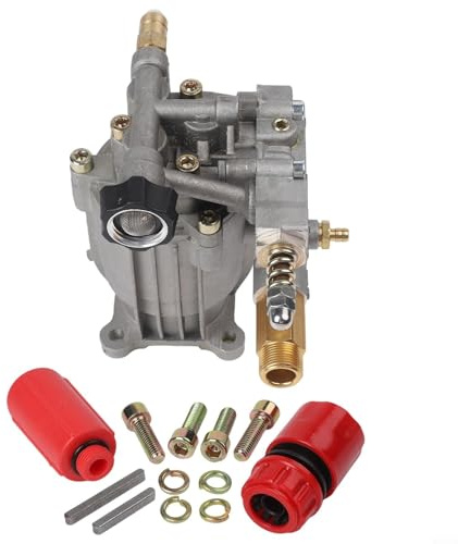 PureBowlic Pompe de nettoyeur haute pression horizontale 3400 PSI 2,5 GPM avec tige de 1,9 cm, soupape de décharge thermique pour nettoyeur à gaz 180-225 cc Pièce de rechange