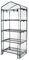 VERDELOOK | Serra a 4 Ripiani con Ruote in Acciaio Verniciato con Telo Trasparente in PVC, 69x49x157 cm, Serra da Giardino e Balcone, per Protezione Piante, per Giardinaggio