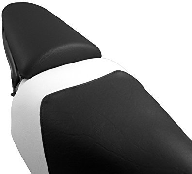 Schwarzer Beifahrer Sitzbankbezug Sitzbezug Aprilia SR 50 (alle Modelle Baujahr 1997-2005, z.B. SR50 Sport, Racing, Di-Tech, Funmaster, Stealth, www, Netscaper)