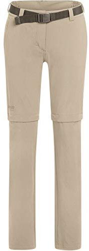 Maier Sports NATA 2 Women's Outdoor Trousers, Womens, Bermuda Hiking Trousers Zip-Off, 233027, Feather Gray, 46 (EU)