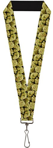 Schlüsselband – 2,5 cm – Vivid Marihuana Nugs2 gestapelt
